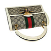 Secondhand Gucci Queen Margaret Top Handle Bag GG Coated Canvas with