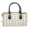 Secondhand MCM Visetos logogramme Handbag Canvas and