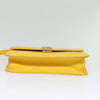 Secondhand Versace Wristlet Pouch Yellow Leather Accessories