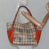 Secondhand Burberry Canterbury Panels Tote Haymarket Coated Canvas and