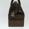 Fendi Vintage Top Handle Lock Box Bag Zucca Canvas