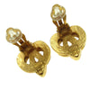 Secondhand Chanel CC logo heart Gold-plated