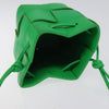 Secondhand Bottega Veneta Cassette Green Leather Bags