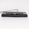 Chanel Chocolate Bar Chain Clutch Quilted Patent
