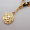 Chanel Vintage Medallion Chain Belt Metal and Leather
