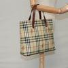 Secondhand Burberry Top Handle Tote Haymarket