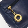 Secondhand Celine Circle logo Blue Leather Bags