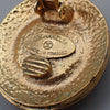 Secondhand Chanel Vintage Round Clip-On Earrings Metal with Faux