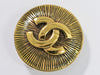 Secondhand Chanel CC Brooch Gold Plated Jewelry