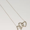 Tiffany & Co. Triple Heart Pendant Necklace Sterling Silver