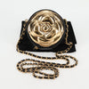 Chanel Round Camellia Coin Purse Leather