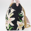 Dolce & Gabbana Capri Tote Printed Canvas with Lizard Embossed Leather