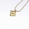Secondhand Christian Dior D logo Pendant Necklace