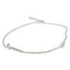Tiffany & Co. T Smile Chain Bracelet 18K White Gold