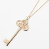 Tiffany & Co. Fleur de Lis Key Pendant Necklace 18K Pink gold and Diamonds