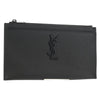 Saint Laurent Classic Monogram Zip Bill Pouch Leather
