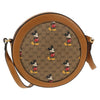 Gucci Disney Mickey Mouse Round Shoulder Bag Printed Mini GG Coated Canvas
