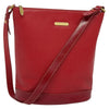 Secondhand Burberry Bucket Bag Red Leather Bags