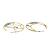 Secondhand Christian Dior J'Adior Moon Star Hoop Earrings