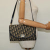 Christian Dior Vintage Trotter Flap Shoulder Bag Diorissimo Canvas