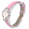 Secondhand Van Cleef & Arpels Alhambra Quartz Watch White Gold and Satin with Diamond Bezel and Mother of