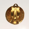 Chanel Vintage CC Round Clip-On Earrings Metal
