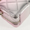 Chanel CC Cube Zip Clutch with Chain Handle Quilted Lambskin