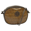 Fendi Vintage Zip Crossbody Bag Zucchino Canvas