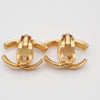 Secondhand Chanel Vintage CC Round Button Clip-On Earrings