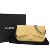 Secondhand Chanel Classic Sunglasses Case with Chain Quilted Caviar