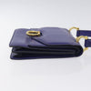 Secondhand Celine Gancini Handbag Purple Leather Bags