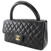 Chanel Vintage Twin Top Handle Flap Bag Quilted Lambskin