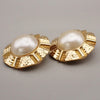 Secondhand Chanel Vintage Clip-On Earrings Metal with Faux