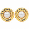 Secondhand Chanel CC Hoop Clip-On Earrings