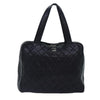 Secondhand Chanel Vintage CC Zip Around Bowler Bag Quilted Caviar