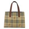 Secondhand Burberry Top Handle Tote Haymarket