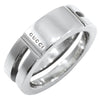 Gucci Logo Band Ring Sterling Silver
