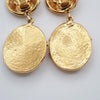 Secondhand Chanel Vintage CC Round Drop Clip-On Earrings