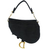 Christian Dior Saddle Handbag Velvet with Crystals