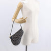 Christian Dior Vintage Saddle Bag Diorissimo Canvas