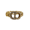 Secondhand Christian Dior CD ring Metal and Crystals