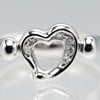 Tiffany & Co. Elsa Peretti Open Heart Ring Platinum with Diamonds