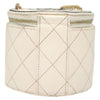 Chanel CC Round Vanity Case with Chain Quilted Lambskin