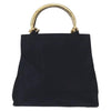 Secondhand Prada Metal Handles Tote Tessuto