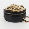 Chanel Round Camellia Coin Purse Leather