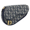 Christian Dior Vintage Saddle Coin Purse Diorissimo Canvas