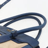 Secondhand Prada Cuir Frame Convertible Tote Canvas and Saffiano