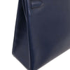 Hermes Kelly Handbag Blue Ardennes with Gold Hardware