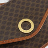 Secondhand Celine Vintage Macadam Circle Logo Shoulder Bag Canvas and