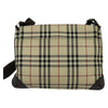 Secondhand Burberry Vintage Flap Crossbody Bag Haymarket